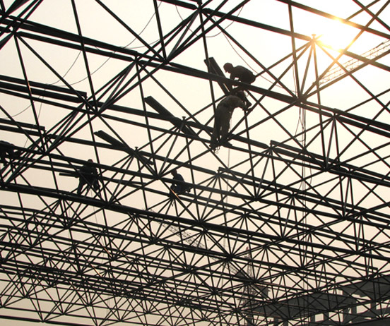 诸城厂房网架安装